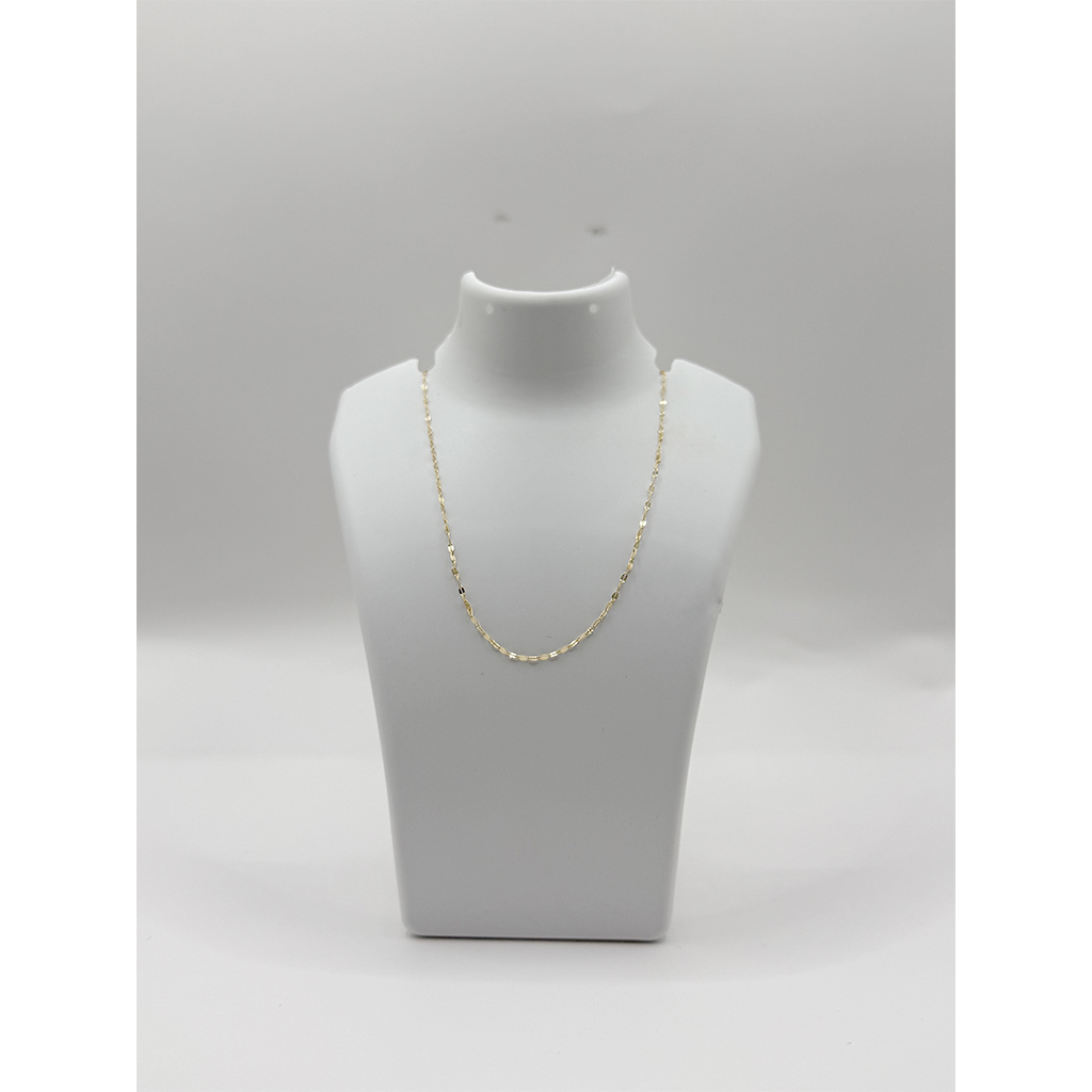 Textured Gold Chain Necklace