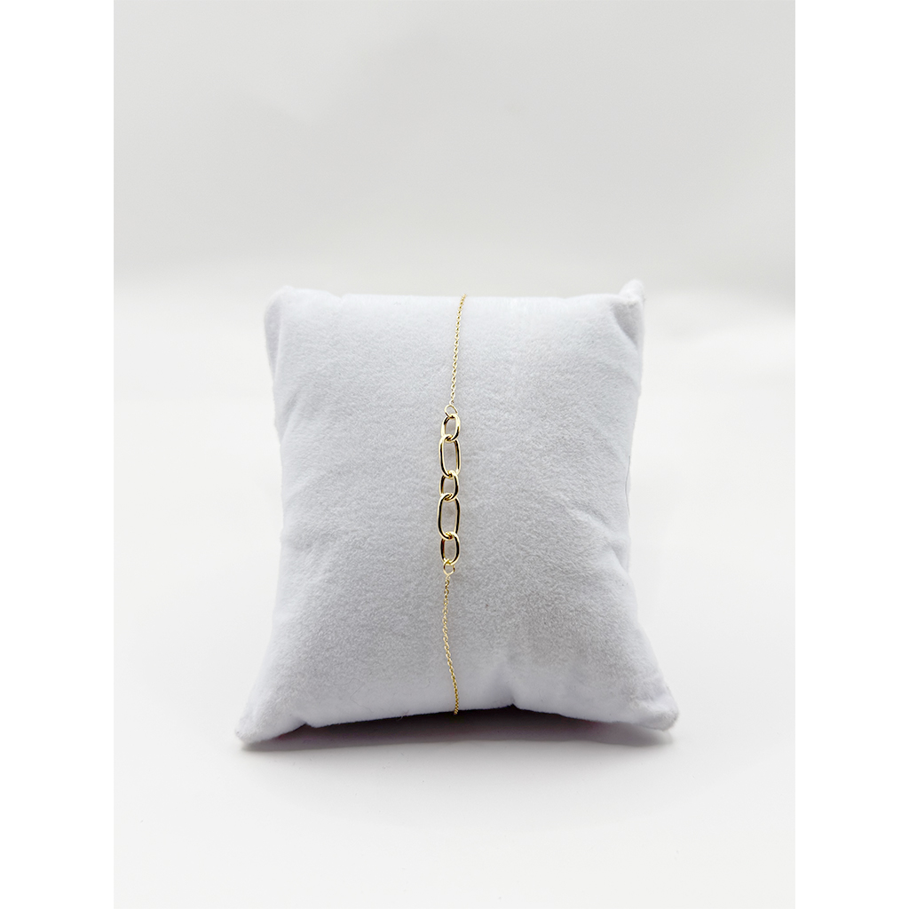 Minimalist Paperclip Link Gold Bracelet