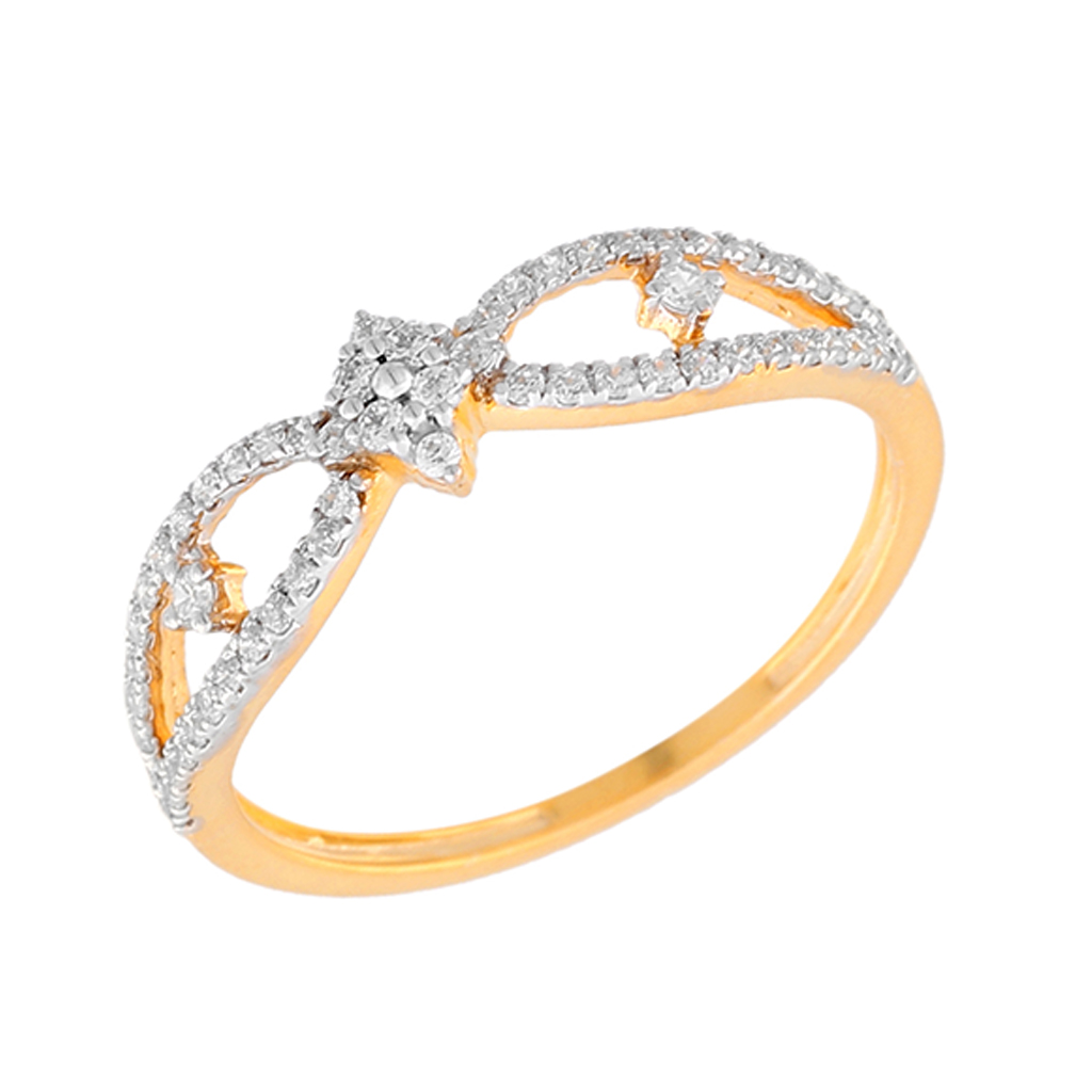 Twin Bloom Diamond Ring