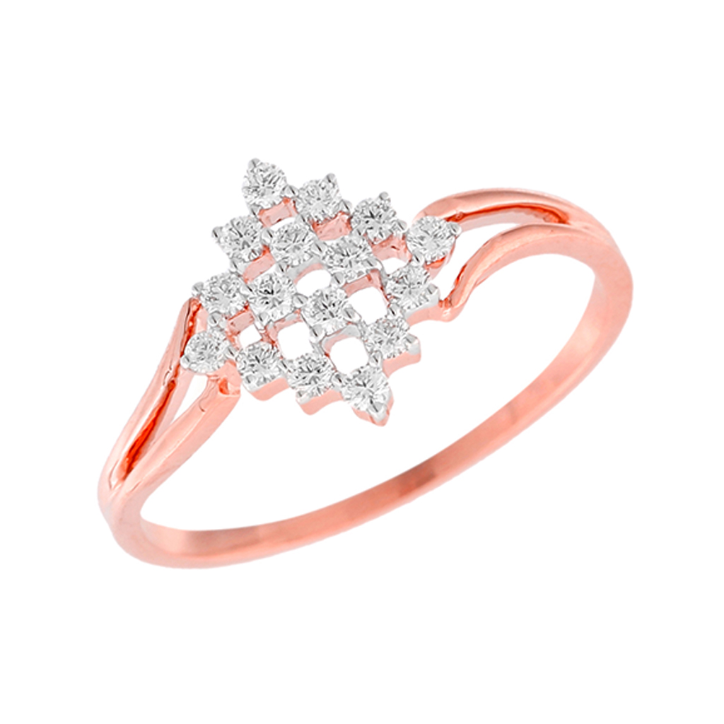 Clustered Sparkle Diamond Ring