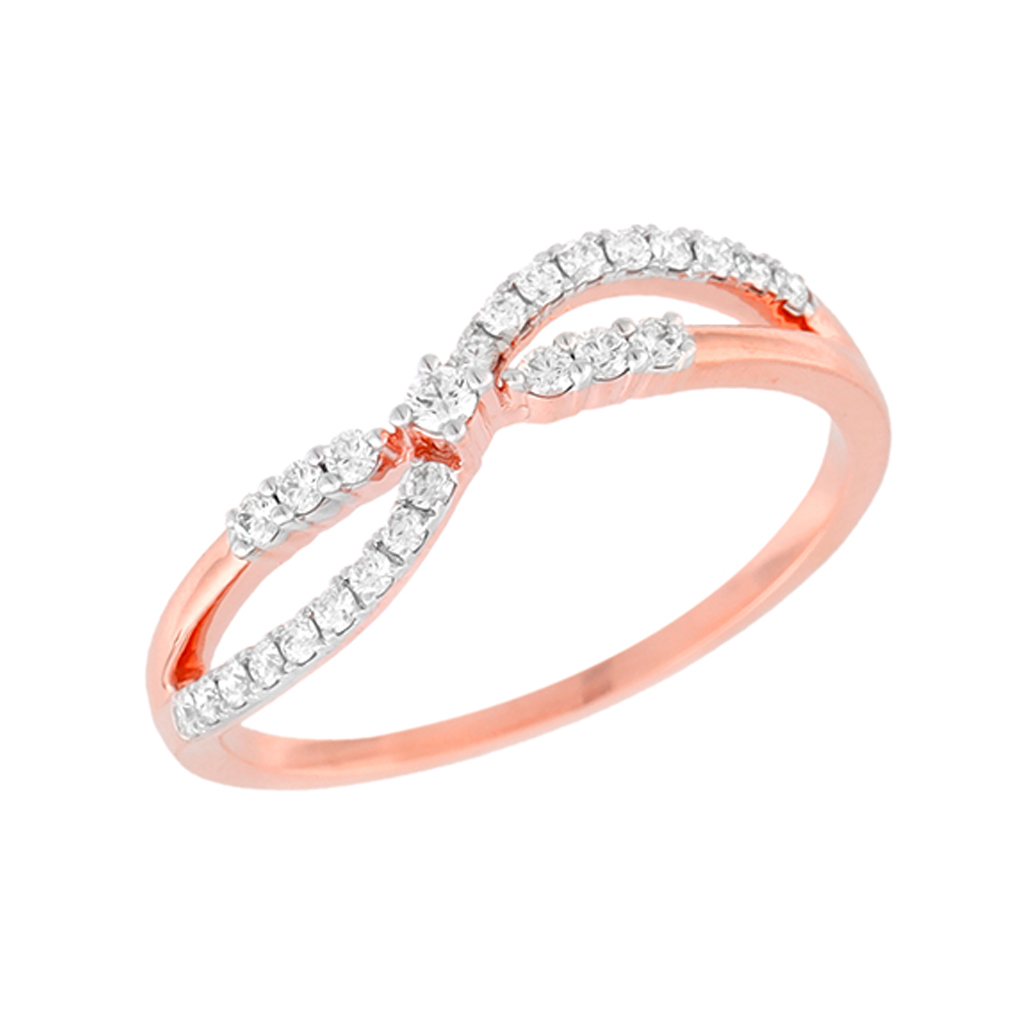 Infinity Twist Diamond Ring