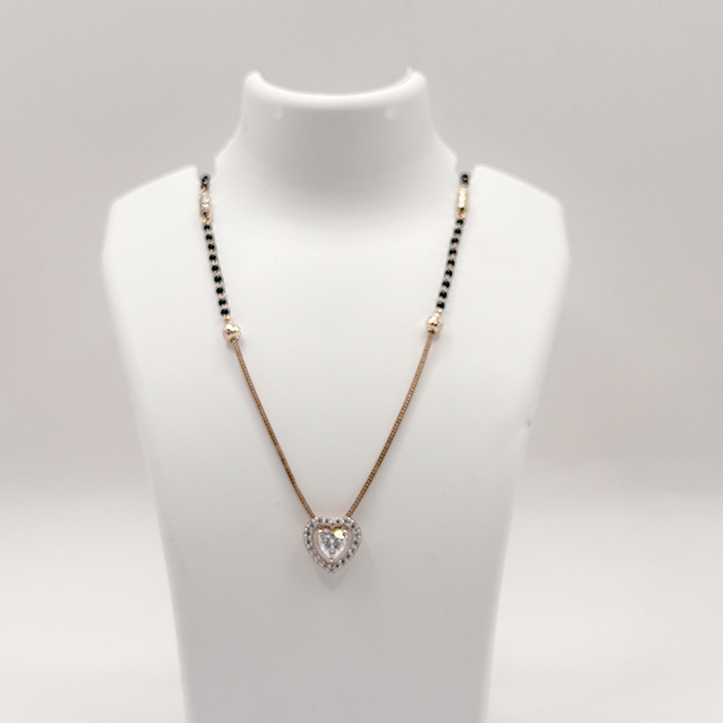 Dual-Strand Heart Cluster Mangalsutra