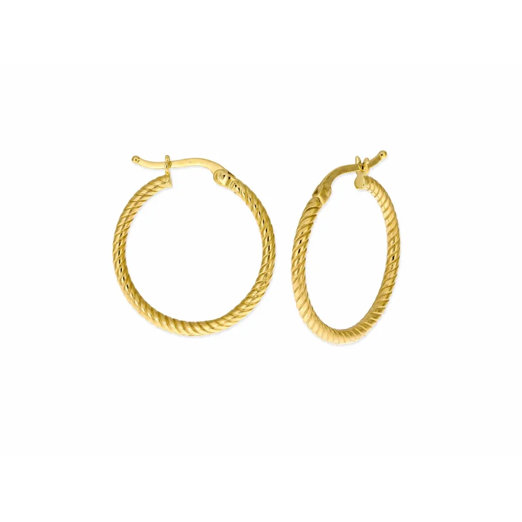 Hollow Gold Earring