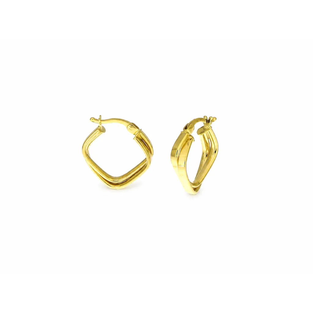 Hollow Gold Earring