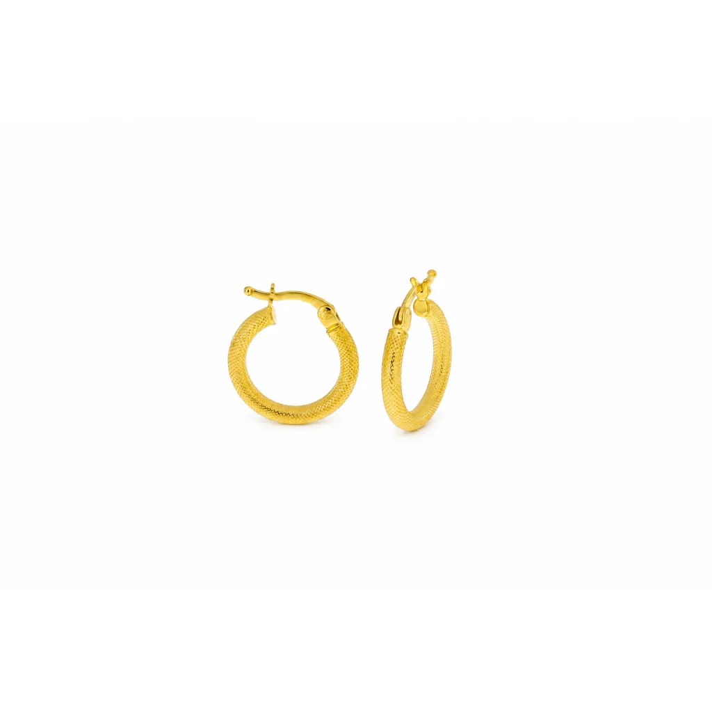 Hollow Gold Earring