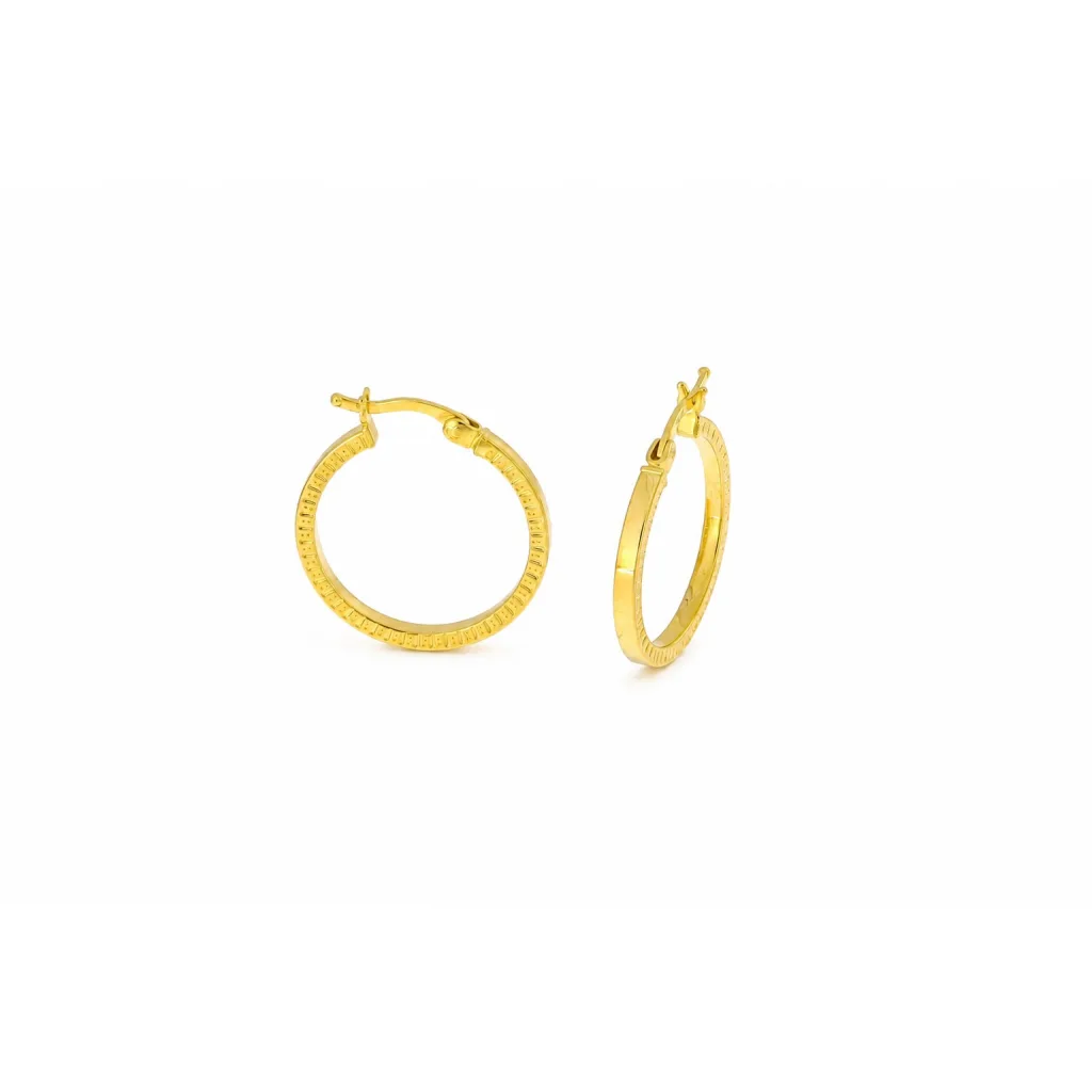 Hollow Gold Earring