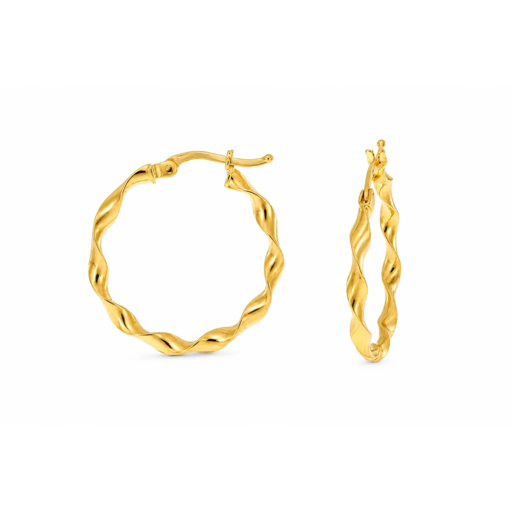 Hollow Gold Earring