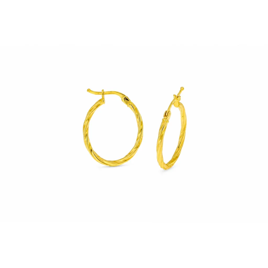 Hollow Gold Earring