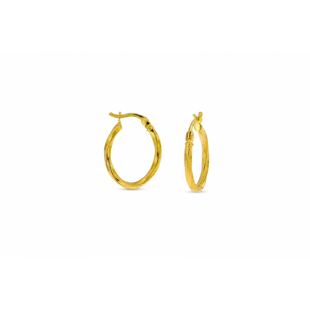 Hollow Gold Earring