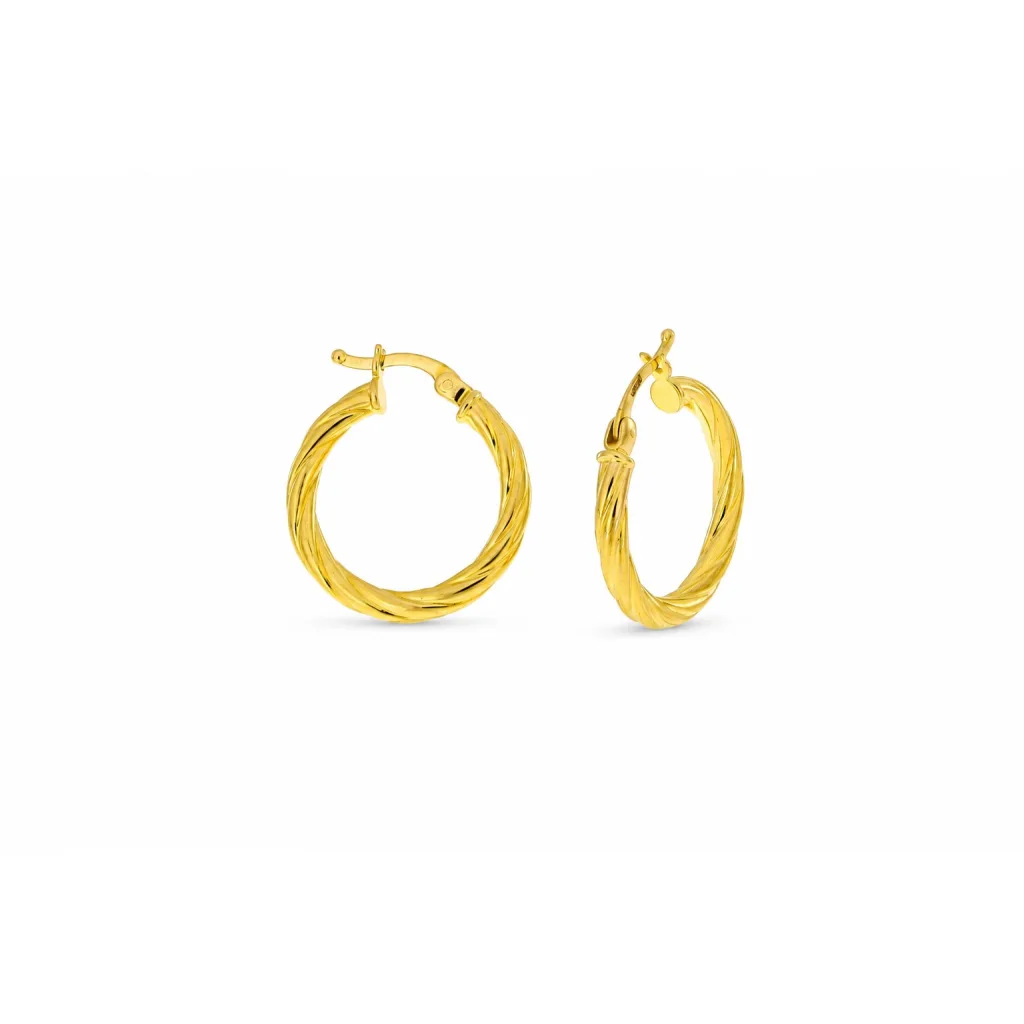Hollow Gold Earring