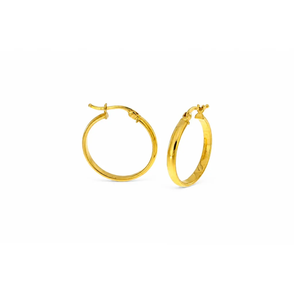 Hollow Gold Earring