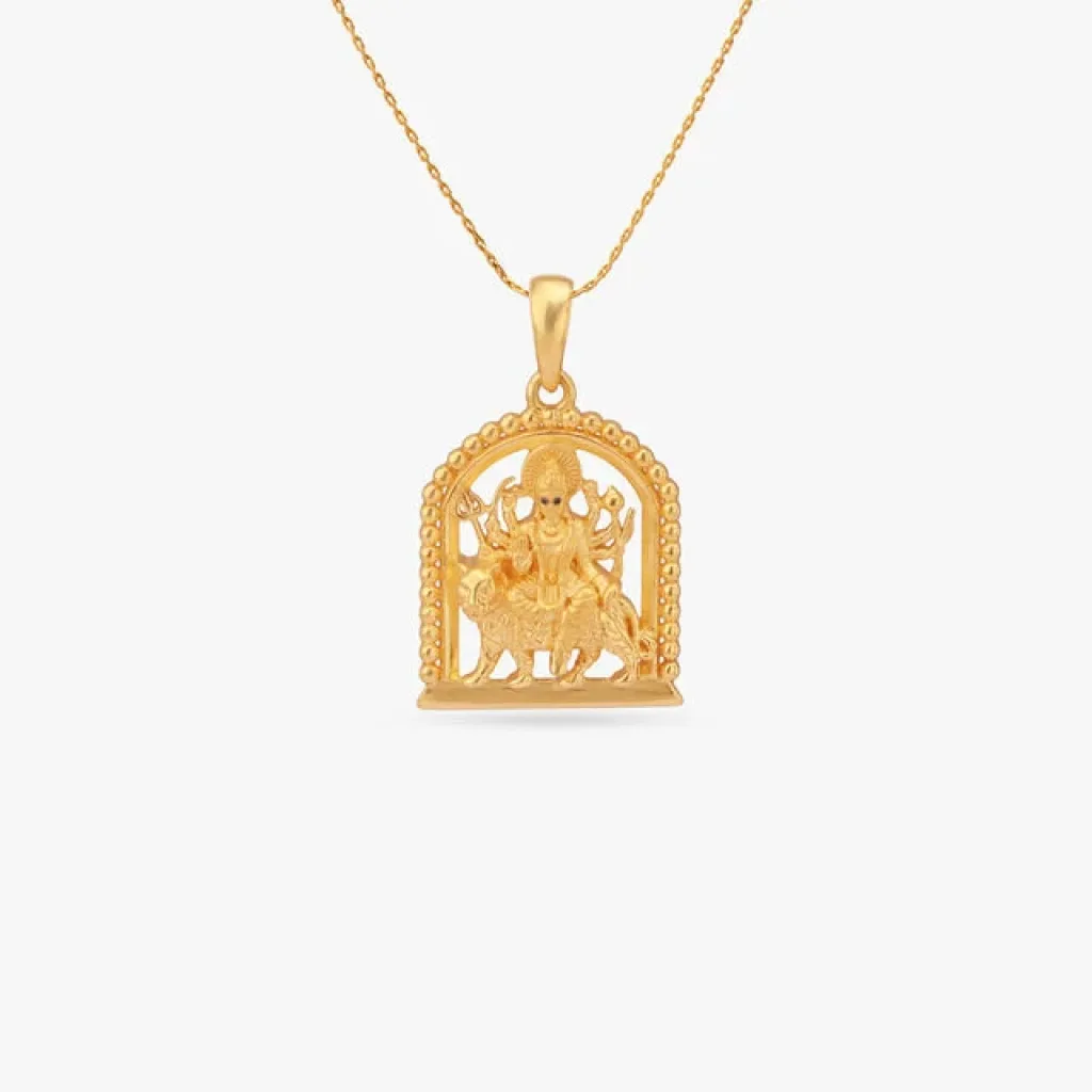 Divine Devi Gold Pendant